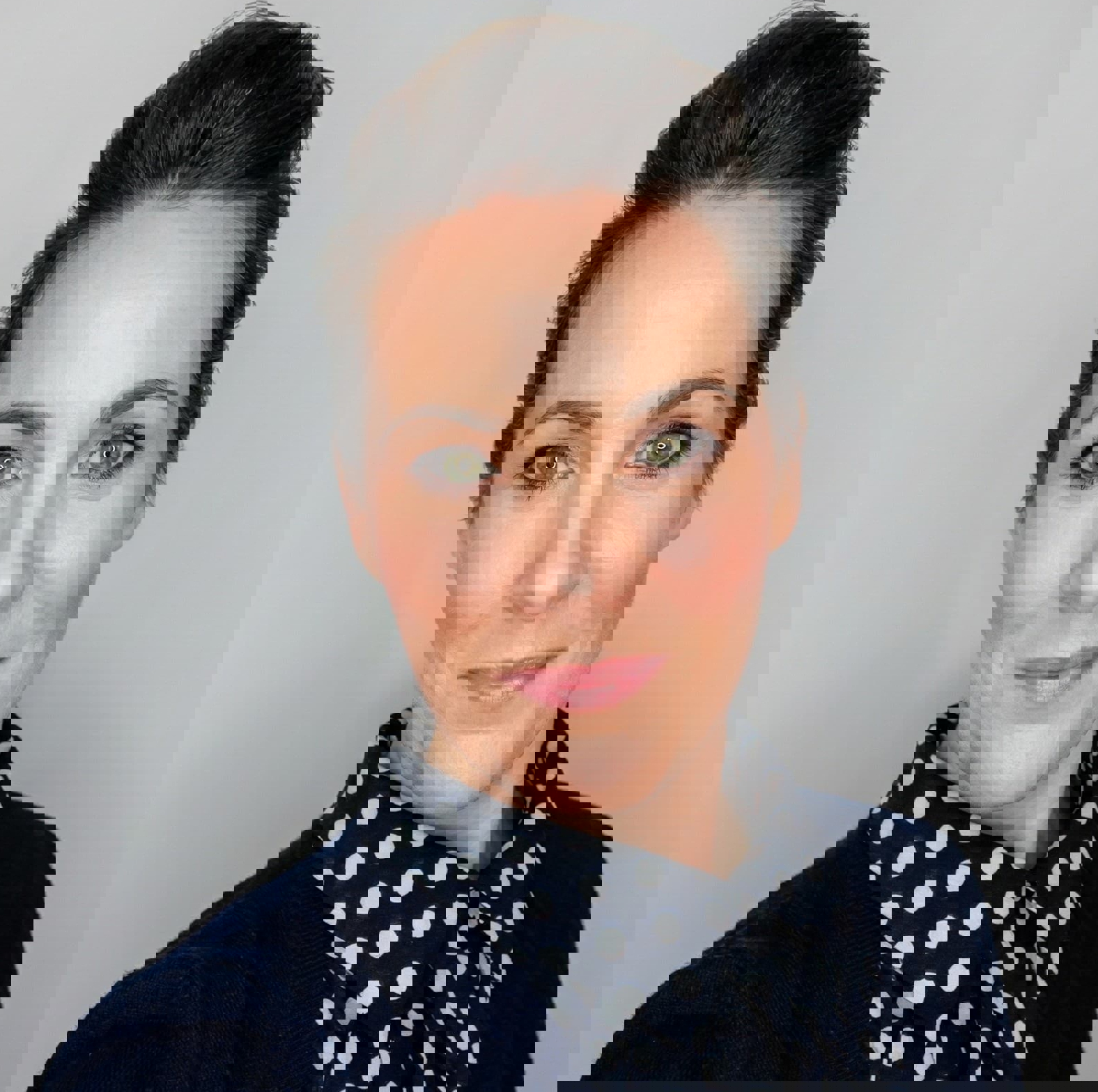 a man with short hair