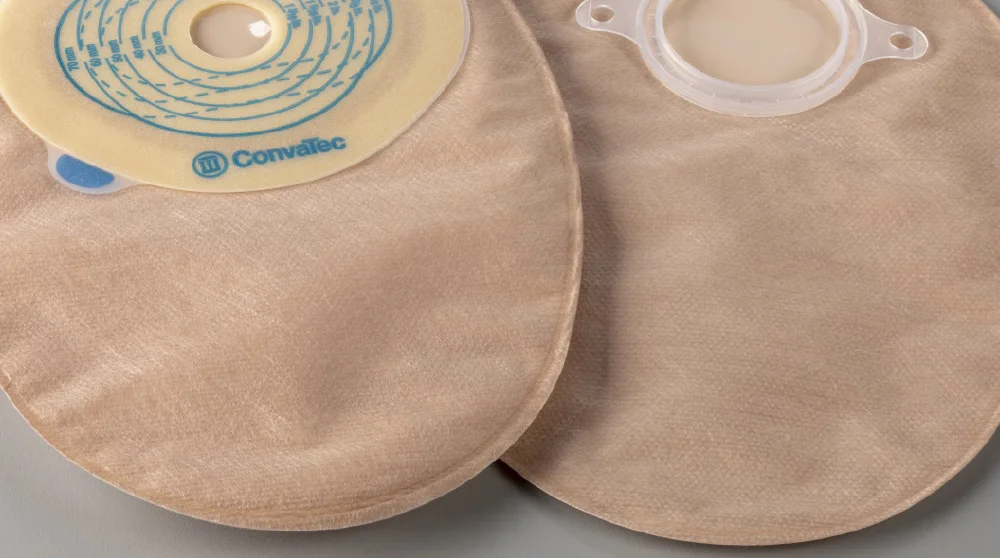 a close-up of a closed-end pouch