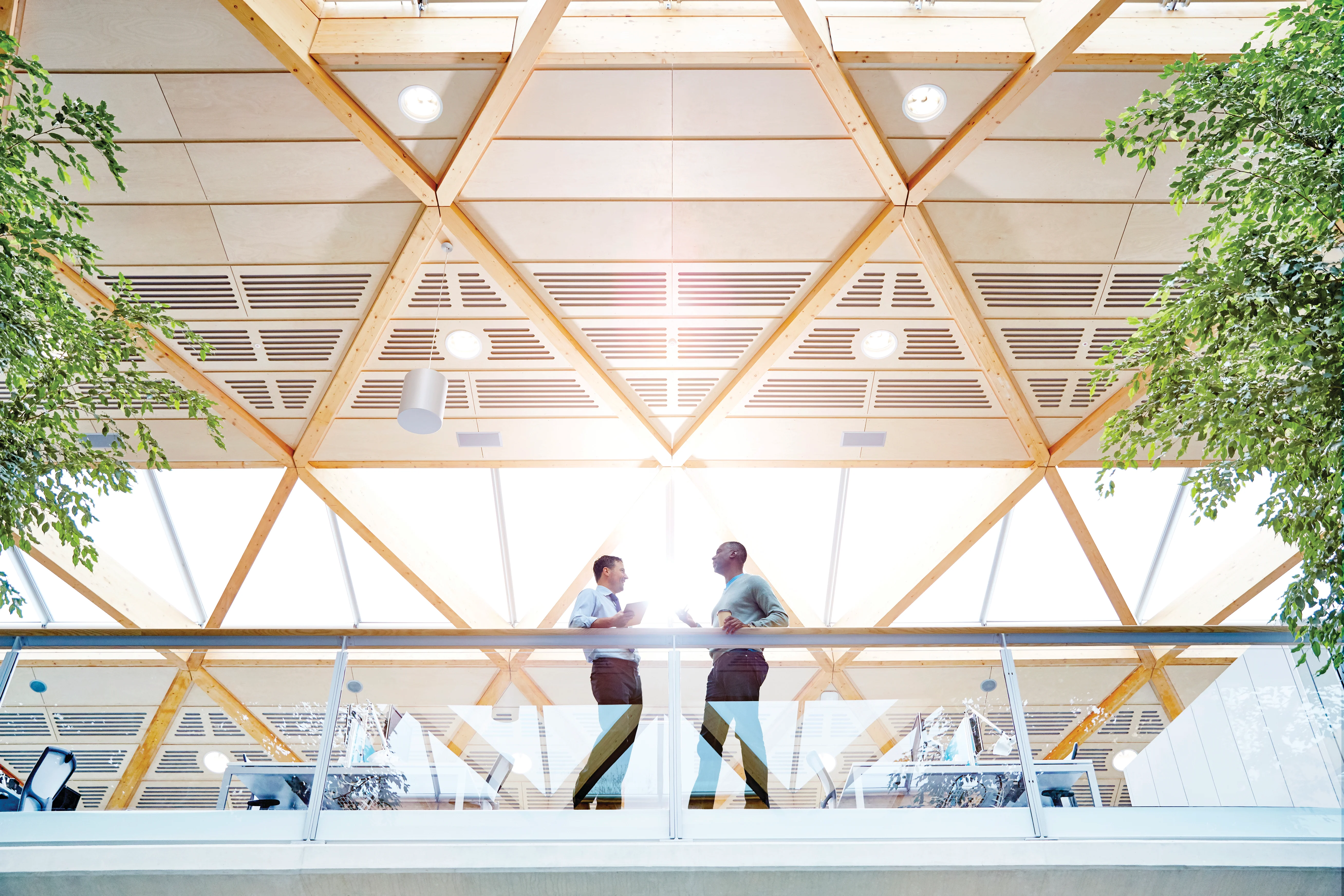 two people speaking to each other