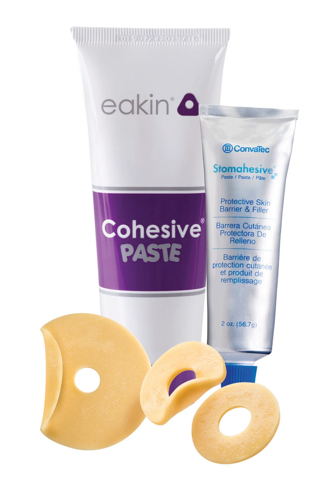 Un grupo de productos para el cabello de diferentes colores